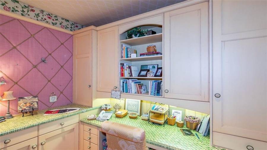 Secondary Office located Off of Kitchen-Side Stairs