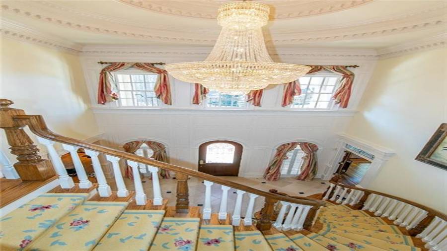 Swarovski Crystal Chandelier with Custom Motorized Mounting System (to raise and lower automatically)