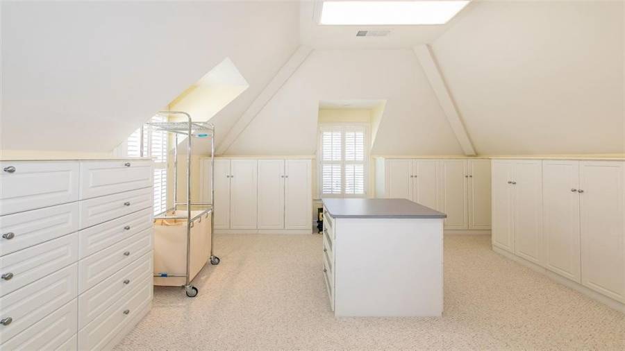 Seasonal Closet in Laundry Room