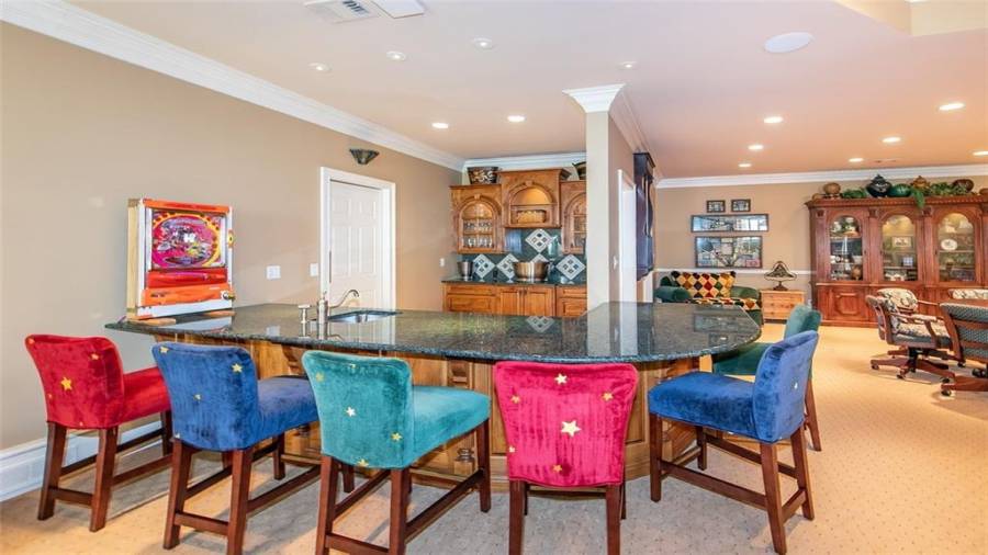 Full Bar in Basement