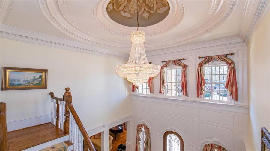 Hand-painted Dome Ceiling with Custom Millwork