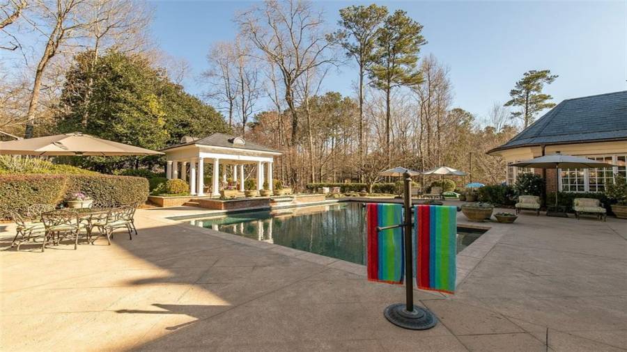 Side View of Pool Area