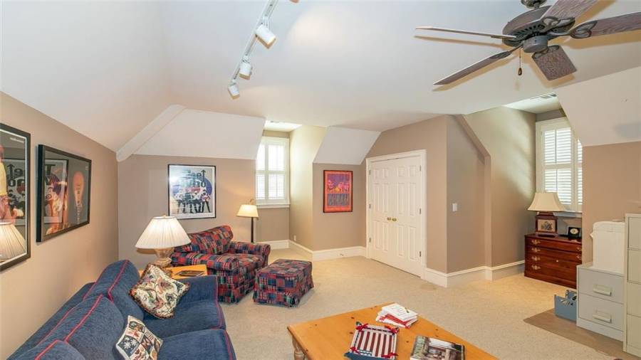 Side View of Garage Apartment Living Room