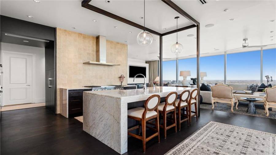 The Kitchen Features a 48