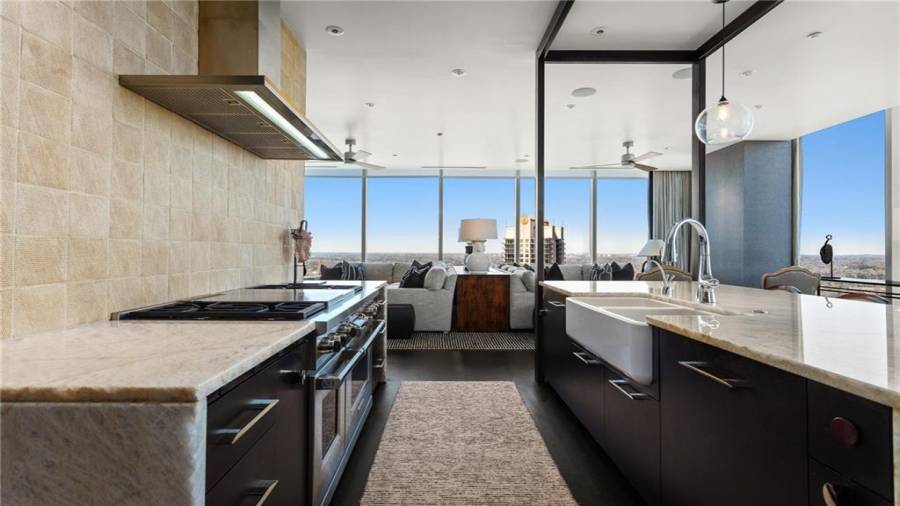 The Kitchen Features a 48