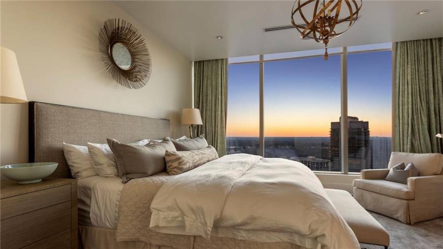 Third Bedroom With Ensuite Bath and Fabulous City And Sunset Views - On The West Side Of The Unit.