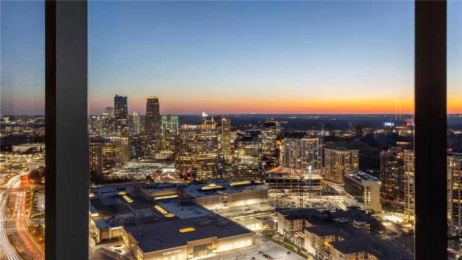 Third Bedroom Sunset and Skyline Views - On The West Side Of The Unit.