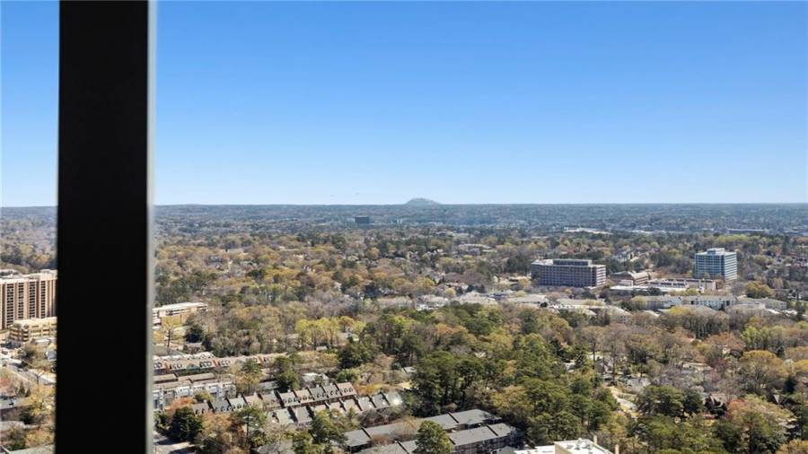 Home Office With Views Of Stone Mountain.