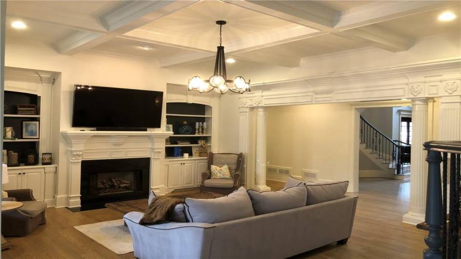 Formal Living room with expansive golf course views